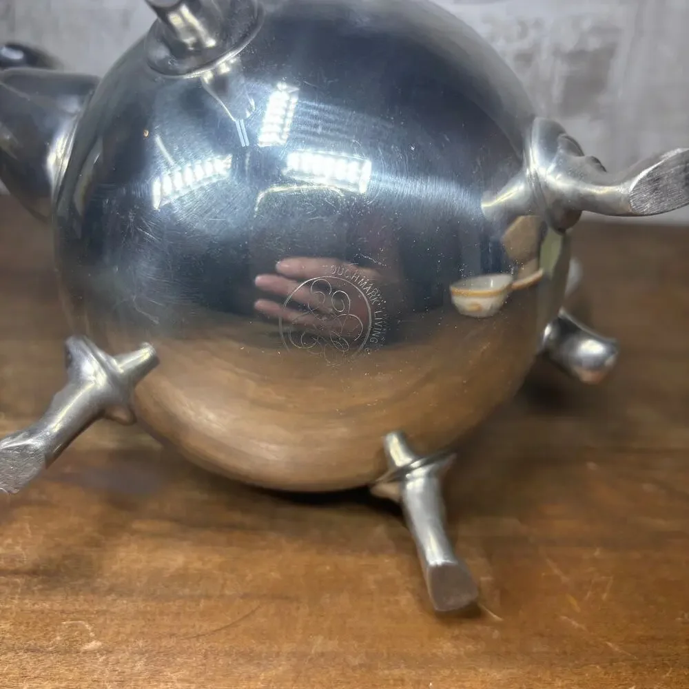 Vintage Silver Plated Footed Coffee or Tea Pot